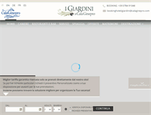 Tablet Screenshot of hotelgiardinicalaginepro.com
